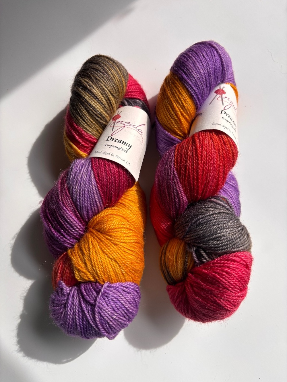 Anzula Dreamy yarn in Esmeralda - 2 skeins